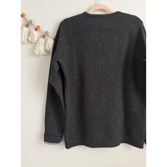 Smartwool 100% Wool Grey Crewneck Sweater Layering Winter Basics Warm Men S - Picture 9 of 10